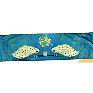 New Gorgeous Peacock Table Runner The Manual Woodworkers and Weavers 13x72